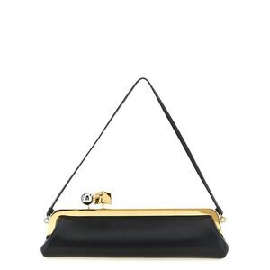 Jacquemus Black Lamb Leather Clutch Women's Bag